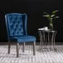 Silla de comedor de terciopelo azul de vidaXL, Sillas de comedor - Ref: Foro24-287950, Precio: 193,27 €, Descuento: %