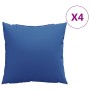 Cojines de sofá 4 unidades tela azul royal 60x60 cm en Decoración | Comprar online en Foru.es