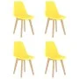 Esszimmerstühle 4 Einheiten aus gelbem Kunststoff von vidaXL, Essstühle - Ref: Foro24-289117, Preis: 154,64 €, Rabatt: %