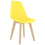 Sillas de comedor 4 unidades plástico amarillo de vidaXL, Sillas de comedor - Ref: Foro24-289117, Precio: 172,49 €, Descuento: %
