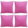 Cojines Esparcidos Liso 4 pcs Rosa 60 x 60 cm Tela de poliéster en Decoración | Comprar online en Foru.es