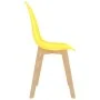 Esszimmerstühle 4 Einheiten aus gelbem Kunststoff von vidaXL, Essstühle - Ref: Foro24-289117, Preis: 154,64 €, Rabatt: %