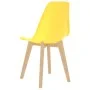 Esszimmerstühle 4 Einheiten aus gelbem Kunststoff von vidaXL, Essstühle - Ref: Foro24-289117, Preis: 154,64 €, Rabatt: %