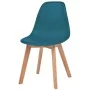 Sillas de comedor 4 unidades plástico turquesa de vidaXL, Sillas de comedor - Ref: Foro24-244781, Precio: 168,30 €, Descuento: %
