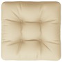 Cojín para sofá de palets de tela beige 60x60x12 cm en Decoración | Comprar online en Foru.es