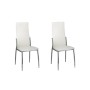 Sillas de comedor 2 unidades cuero sintético blanco de vidaXL, Sillas de comedor - Ref: Foro24-60571, Precio: 127,09 €, Descu...