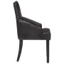 Sillas de comedor 2 unidades cuero auténtico de cabra negro de vidaXL, Sillas de comedor - Ref: Foro24-288290, Precio: 341,28...