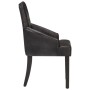 Sillas de comedor 2 unidades cuero auténtico de cabra negro de vidaXL, Sillas de comedor - Ref: Foro24-288290, Precio: 346,53...