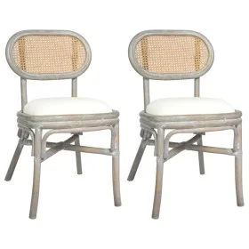 Sillas de comedor 2 unidades lino gris de vidaXL, Sillas de comedor - Ref: Foro24-325479, Precio: 179,41 €, Descuento: %