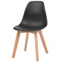 Sillas de comedor 6 unidades plástico negro de vidaXL, Sillas de comedor - Ref: Foro24-244779, Precio: 294,38 €, Descuento: %
