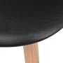 Sillas de comedor 6 unidades plástico negro de vidaXL, Sillas de comedor - Ref: Foro24-244779, Precio: 251,78 €, Descuento: %