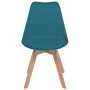 Dining chairs 4 units turquoise plastic by vidaXL, dining chairs - Ref: Foro24-244790, Price: 227,23 €, Discount: %