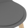 Sillas de comedor 4 unidades plástico gris de vidaXL, Sillas de comedor - Ref: Foro24-244786, Precio: 214,52 €, Descuento: %