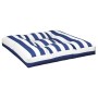 Cojín para palés tela a rayas azul y blanco 80x80x12 cm en Decoración | Comprar online en Foru.es