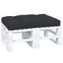 Cojín de asiento de jardín de tela negro 120x80x12 cm en Decoración | Comprar online en Foru.es