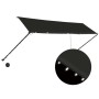 Toldo retráctil con LED gris antracita 400x150 cm de vidaXL, Toldos - Ref: Foro24-145920, Precio: 74,22 €, Descuento: %