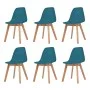 Sillas de comedor 6 unidades plástico turquesa de vidaXL, Sillas de comedor - Ref: Foro24-244782, Precio: 228,99 €, Descuento: %