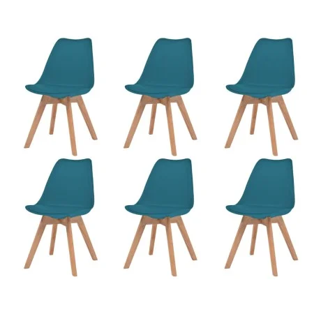 Esszimmerstühle 6 Einheiten aus türkisfarbenem Kunststoff von vidaXL, Essstühle - Ref: Foro24-274853, Preis: 311,35 €, Rabatt: %