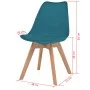 Esszimmerstühle 6 Einheiten aus türkisfarbenem Kunststoff von vidaXL, Essstühle - Ref: Foro24-274853, Preis: 311,35 €, Rabatt: %