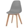 Sillas de comedor 4 unidades plástico gris de vidaXL, Sillas de comedor - Ref: Foro24-244775, Precio: 186,44 €, Descuento: %
