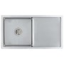 Fregadero de cocina hecho a mano acero inoxidable de vidaXL, Fregaderos - Ref: Foro24-145080, Precio: 173,57 €, Descuento: %
