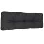 Cojín para sofá de palets de tela negro 120x40x12 cm en Decoración | Comprar online en Foru.es