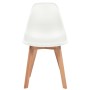 Sillas de comedor 6 unidades plástico blanco de vidaXL, Sillas de comedor - Ref: Foro24-244773, Precio: 242,73 €, Descuento: %