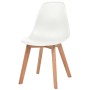Sillas de comedor 6 unidades plástico blanco de vidaXL, Sillas de comedor - Ref: Foro24-244773, Precio: 242,73 €, Descuento: %