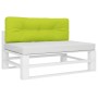 Cojín para sofá de palets de tela verde claro 120x40x12 cm en Decoración | Comprar online en Foru.es