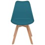 Sillas de comedor 2 unidades plástico turquesa de vidaXL, Sillas de comedor - Ref: Foro24-244789, Precio: 150,55 €, Descuento: %