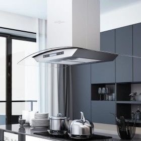 Campana extractora de techo 90 cm pantalla táctil 756 m³/h LED de vidaXL, Extractores - Ref: Foro24-50662, Precio: 275,90 €, ...