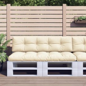 Cojines para sofá de palets 2 unidades tela crema en Decoración | Comprar online en Foru.es