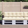 Cojines para sofá de palets 2 unidades tela crema en Decoración | Comprar online en Foru.es