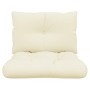 Cojines para sofá de palets 2 unidades tela crema en Decoración | Comprar online en Foru.es