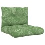 Cojines para palés 2 unidades tela Oxford estampado de hojas en Decoración | Comprar online en Foru.es