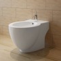 Bidé de pie redondo de cerámica de alta calidad blanco de vidaXL, Bidés - Ref: Foro24-140665, Precio: 173,21 €, Descuento: %