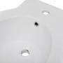 Bidé de pie redondo de cerámica de alta calidad blanco de vidaXL, Bidés - Ref: Foro24-140665, Precio: 173,21 €, Descuento: %