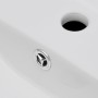 Lavabo rectangular de cerámica hueco de grifo/desagüe blanco de vidaXL, Lavabos - Ref: Foro24-141932, Precio: 66,48 €, Descue...