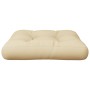 Cojín para sofá de palets de tela beige 58x58x10 cm en Decoración | Comprar online en Foru.es