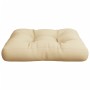Cojín para sofá de palets de tela beige 58x58x10 cm en Decoración | Comprar online en Foru.es