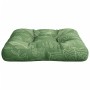 Cojín para palés tela Oxford estampado de hojas 58x58x10 cm en Decoración | Comprar online en Foru.es