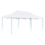Carpa de fiestas plegable paredes laterales acero blanco 3x6 m de vidaXL, Carpas y cenadores - Ref: Foro24-48863, Precio: 167...