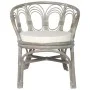 Silla de comedor con cojín ratán natural gris y lino de vidaXL, Sillas de comedor - Ref: Foro24-325476, Precio: 151,12 €, Des...