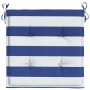 Cojines silla jardín 2 uds tela a rayas azul y blanco 40x40x4cm en Decoración | Comprar online en Foru.es