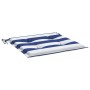 Cojines silla jardín 4 uds tela a rayas azul y blanco 40x40x4cm en Decoración | Comprar online en Foru.es