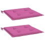 Cojines de silla de jardín 2 uds tela rosa 40x40x4 cm en Decoración | Comprar online en Foru.es