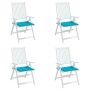 Cojines para silla de jardín 4 uds tela turquesa 40x40x4 cm en Decoración | Comprar online en Foru.es