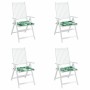 Cojines de sillas 4 pcs Patrón de hoja 50 x 50 x 4 cm en Decoración | Comprar online en Foru.es