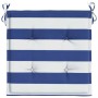 Cojines silla jardín 2uds tela a rayas azul y blanco 50x50x4 cm en Decoración | Comprar online en Foru.es