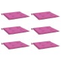 Cojines para silla de jardín 6 uds tela rosa 50x50x4 cm en Decoración | Comprar online en Foru.es